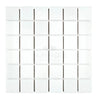 Thassos White 2X2 Mosaic Marble Polished or Honed featuring white square tiles