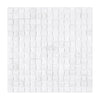 White textured mosaic tile from Thassos White 3-D Small-Bread Marble collection