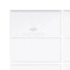 White rectangular glass tiles in Thassos White 3X6 Deep-Beveled Marble Polished-Honed