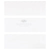 Three white Thassos White 4X12 Deep-Beveled Marble polished-honed tiles