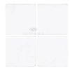 Thassos White 4X4 Marble Tumbled featuring four elegant white square tiles