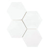 Thassos White 5 inch Hexagon Mosaic Marble Polished or Honed White Hexagonal Tiles