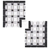 Black and white mosaic tile sheets for Thassos White Florida Flower Border corner marble