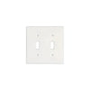 White double light switch plate for Thassos White Marble Double Toggle Wall Plate