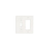 Thassos White Marble Toggle Rocker Switch Wall Plate showcasing a white light switch plate