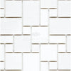 Thassos White Mini-Versailles Pattern Mosaic Marble Polished Tile Design