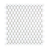 White Penny Tile Sheet of Thassos White Mosaic Marble Polished or Honed Finish