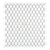 Thassos White Penny-Round Mosaic Marble Tile Sheet in Polished or Honed Finish