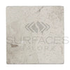 Tundra Gray 12X12 Marble Tumbled Square Tile showcasing elegant marble design