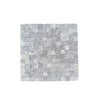 Gray stone mosaic tile in Tundra Gray 1X1 Marble Mosaic Split-Faced design