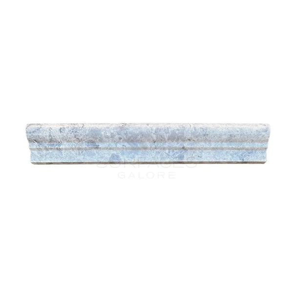 Gray marble border tile Tundra Gray 2X12 OG-1 polished or honed chair rail trim