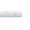 Galvanized metal pipe with Tundra Gray 3/4X12 Bullnose Liner Marble finish