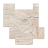 Valerenga Travertine 4 pcs Versailles Pattern Set showcasing elegant tile arrangement