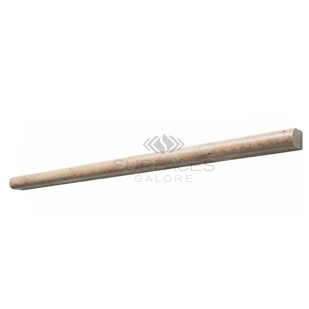 Beige Travertine Pencil Tile from Walnut Travertine 1/2X12 Pencil Liner collection