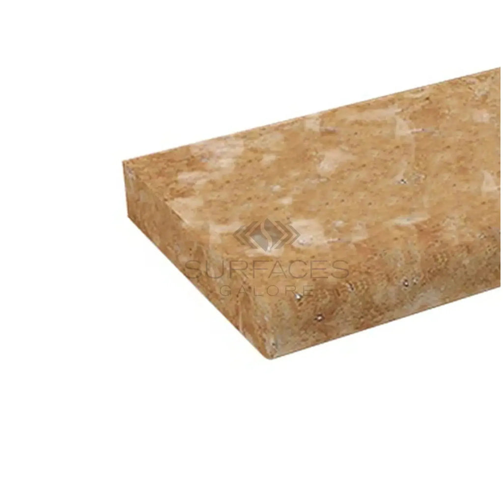 Walnut Travertine 12X24 Pool Coping Tumbled Stone Tile in Various Thicknesses