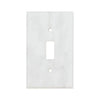 White Marble Meram Blanc Single Toggle Plate Switch Wall Plate for elegant decor