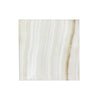 Square marble tile featuring White Onyx Basketweave design with polished finish