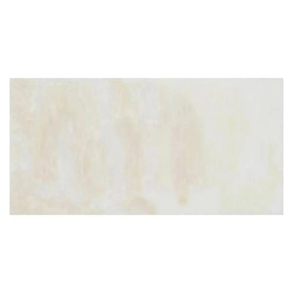 Rectangular off-white marble tile from White Onyx Bianco-Vanilla Cross-Cut 12X24 Polished