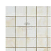 White Onyx Bianco-Vanilla Cross-Cut 2X2 Mosaic Marble Polished Square Tile Mosaic