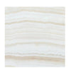 Creamy horizontal bands on White Onyx Bianco-Vanilla Vein-Cut Marble Polished slab