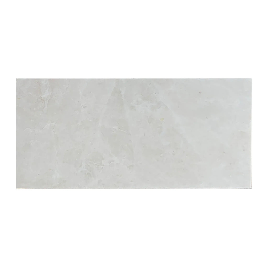 Rectangular White Pearl Botticino Beige Marble 12X24 polished or honed slab