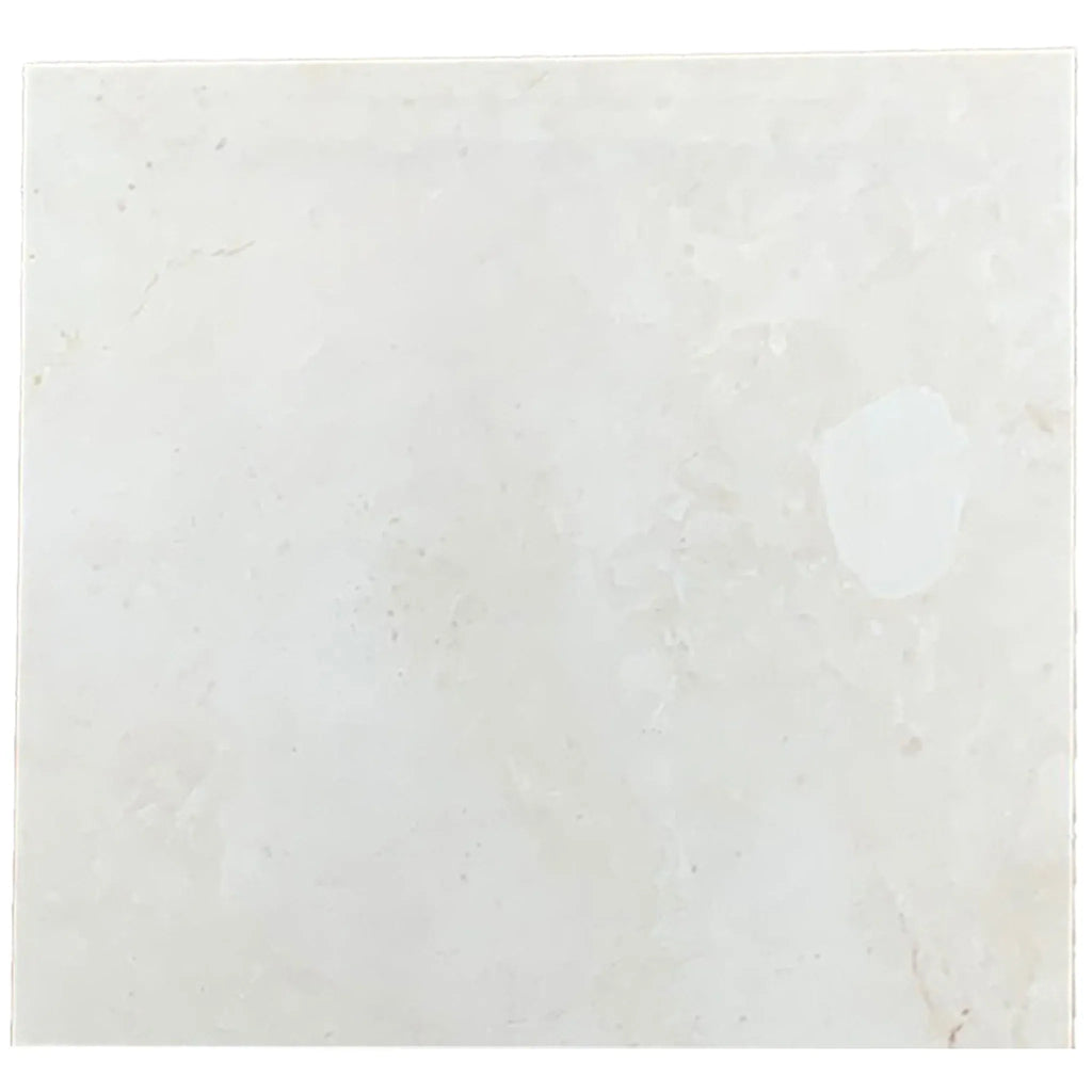 Square off-white tile from White Pearl Botticino Beige Marble 18X18 Polished or Honed