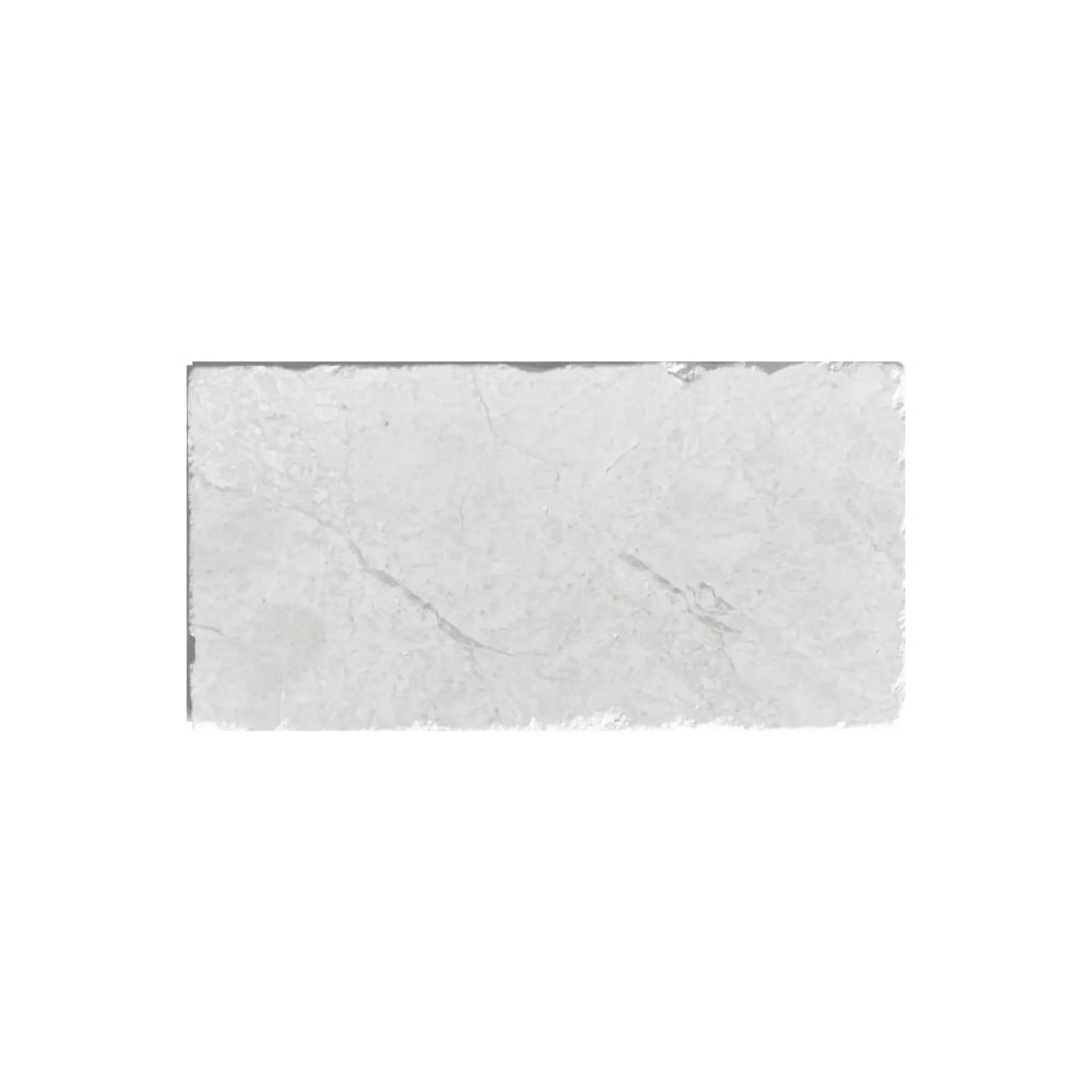 Rectangular white marble tile from White Pearl/Botticino Beige Marble 3X6 Tumbled