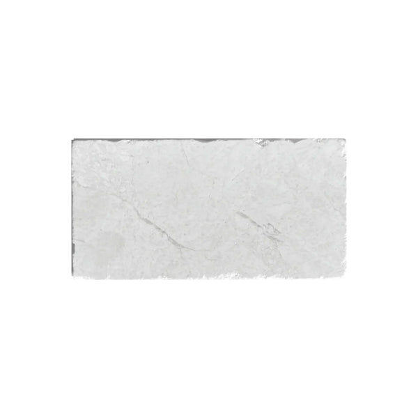 Rectangular white marble tile from White Pearl/Botticino Beige Marble 3X6 Tumbled