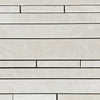 Rectangular white tile mosaic of White Pearl Botticino Beige Marble polished finish