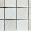 White Pearl Botticino Beige Marble Mosaic 2X2 Tumbled Square Tile Sheet Design